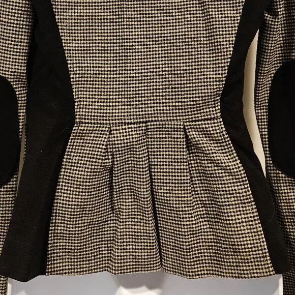 DVF 'Theobald' Blazer-Jacket, Houndstooth Print, Size 6 - Picture 6 of 13